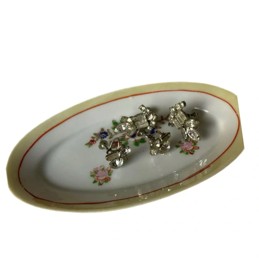 Vintage Nippon Japanese Hand Painted Trinket Candy Nut Dish soap rings change